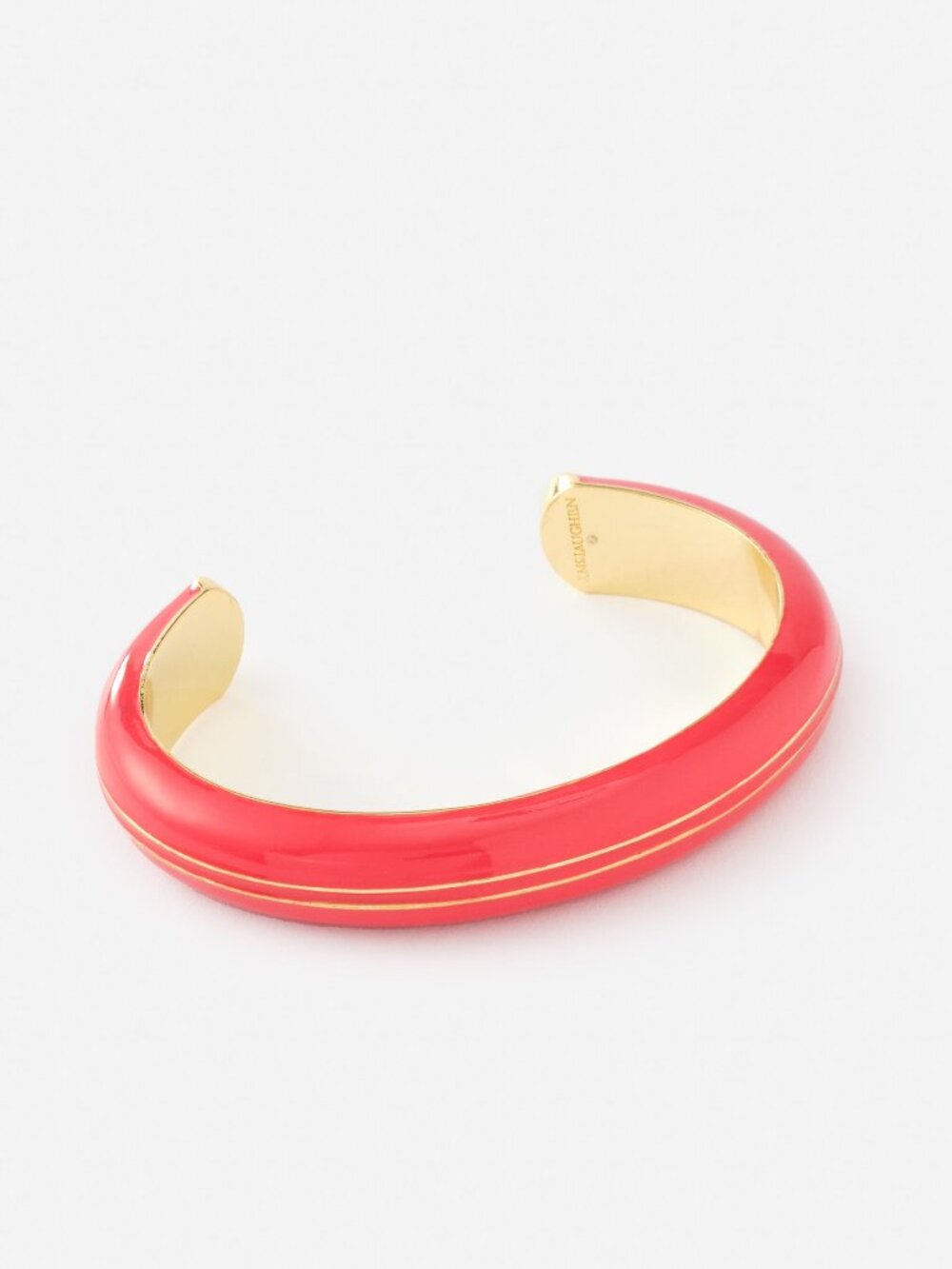 J McLaughlin Enamel Striped Cuff - Red/Gold NEW